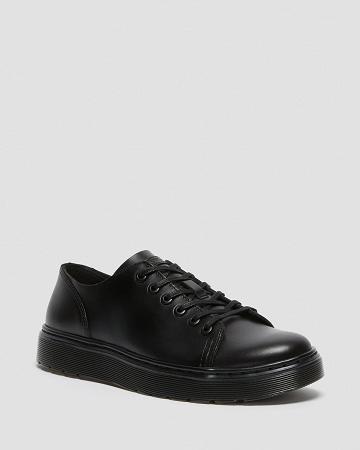 Men's Dr Martens Dante Brando Leather Oxfords Shoes Black | AU 616XYU